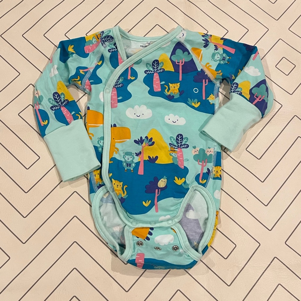 Polarn O. Pyret Colorful Wrap Onesie